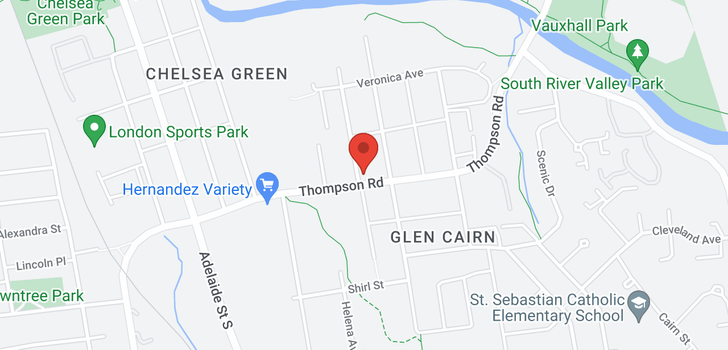 map of 340 THOMPSON ROAD